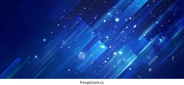 Abstract Blue Technological Design