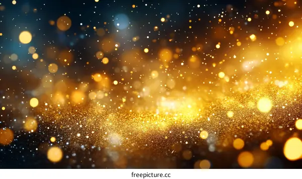 Golden Glitter Background for Festive Occasion