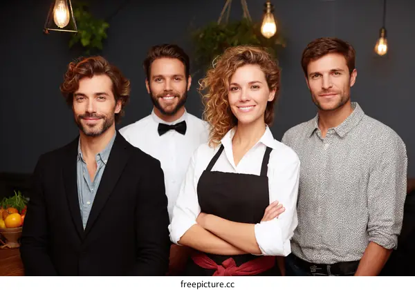 Restaurant Staff Portrait Professional Team