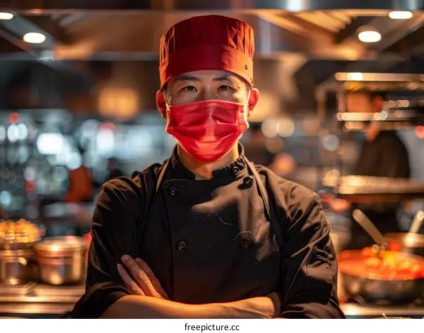 Portrait of a Chef in a Commercial Kitchen