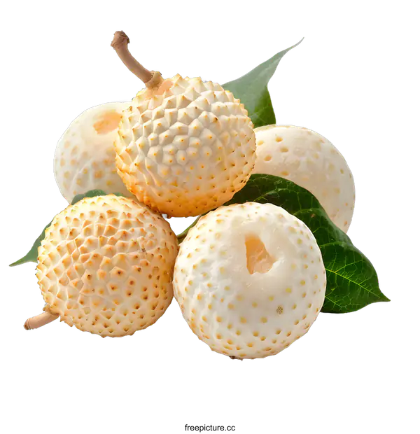 [Transparent Background PNG]rambutan fruit isolated on white background