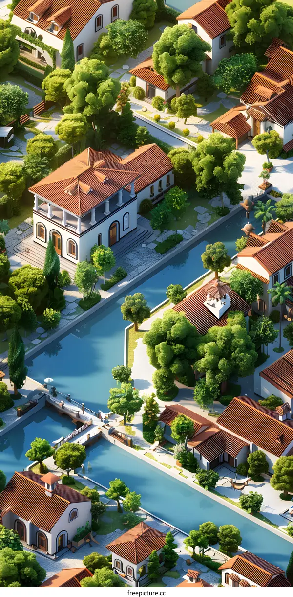 European-style buildings and streets