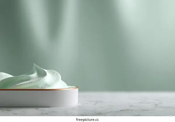 Mint Green Cosmetic Product Display