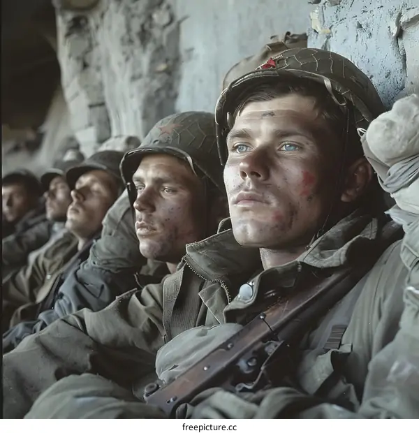 A group of soldiers during the Battle of Stalingrad.