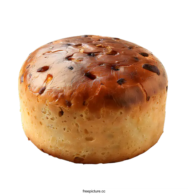 [Transparent Background PNG]Close-up of a round bread