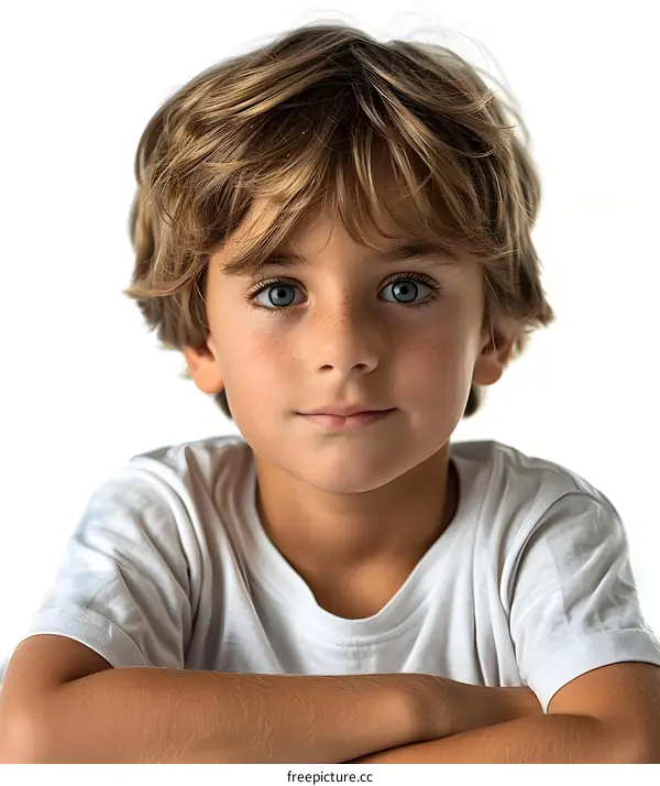 Young Boy with Folded Arms