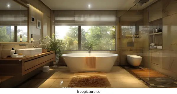 Modern Luxurious Bathroom Interior Design
