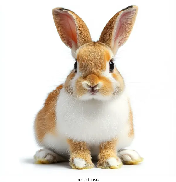Adorable Baby Rabbit Close-up Portrait