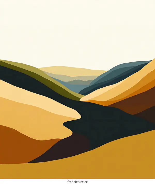 Abstract Minimalist Landscape Art Print