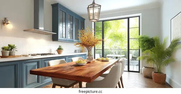 Modern Farmhouse Kitchen Dining Room Interior Design