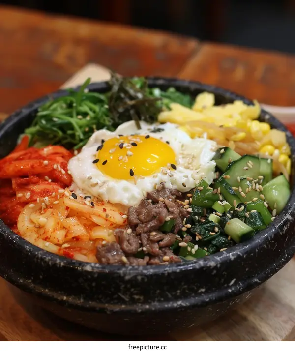 Delicious Bibimbap: Korean Food Photography