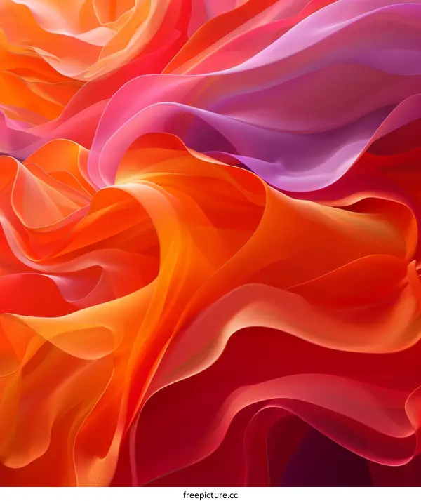 Abstract Flowing Colors Design