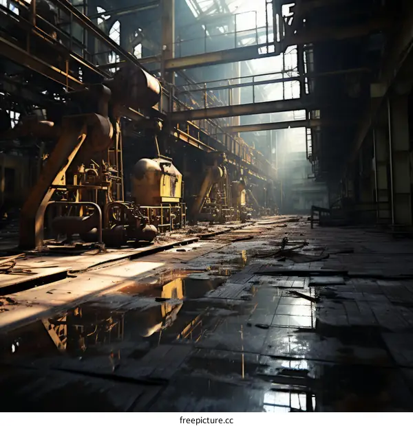 The remains of an industrial site