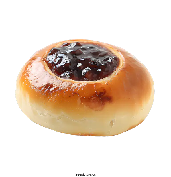 [Transparent Background PNG]A delicious pastry with a sweet filling