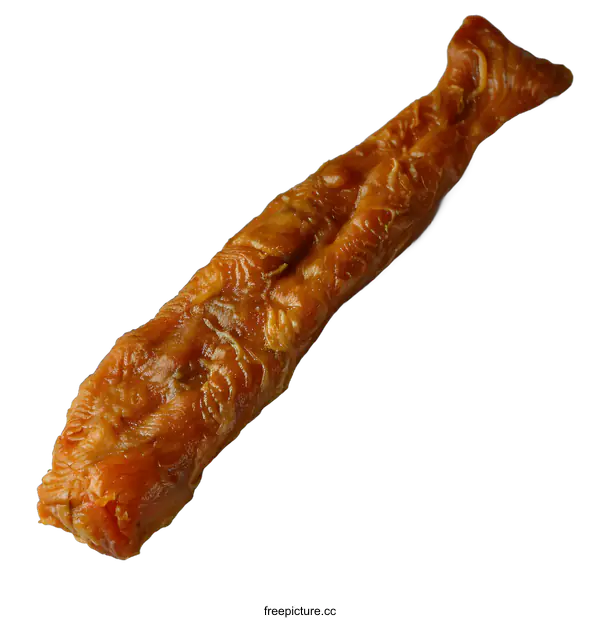 [Transparent Background PNG]Dried Salmon Fish Skin Treat for Dogs