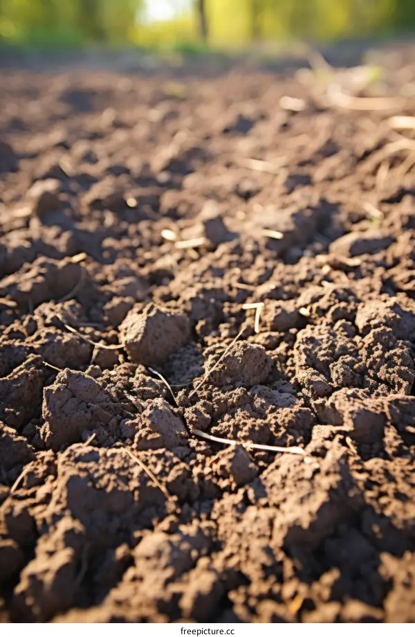 Close-up of Dry and Cracked Soil