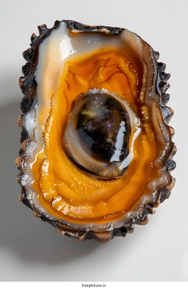Abalone with orange sauce