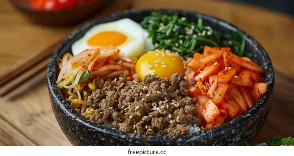 Korean Bibimbap: A Colorful and Delicious Rice Bowl