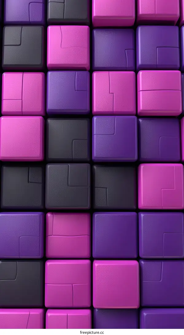 Colorful 3D Cubes Background