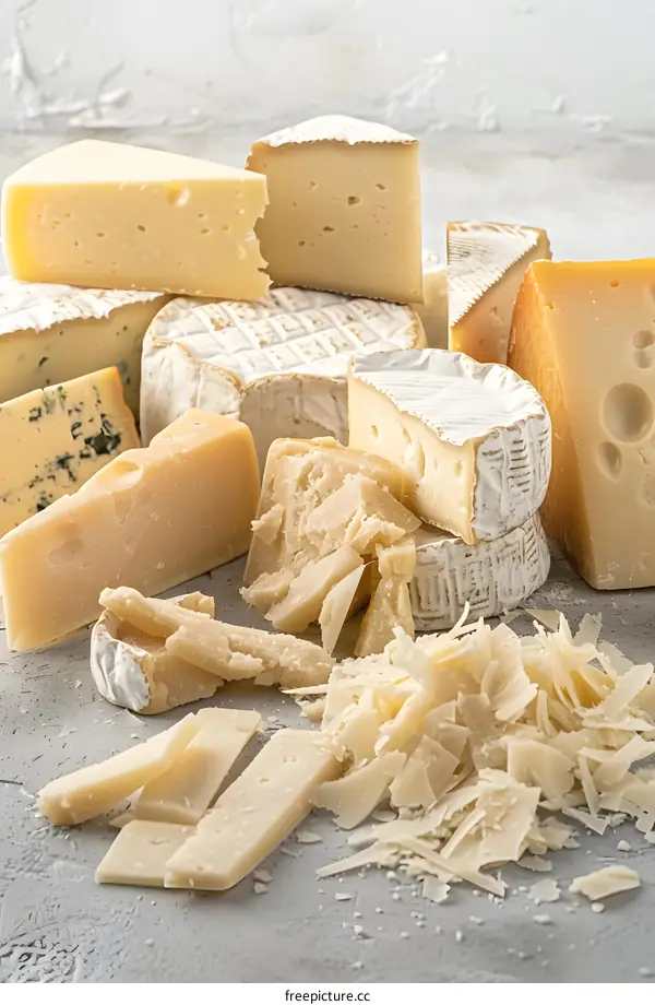 Assortment of Different Types of Cheese