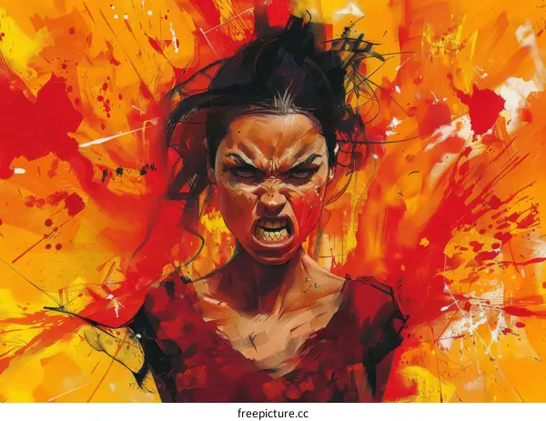 Portrait of an Angry Woman