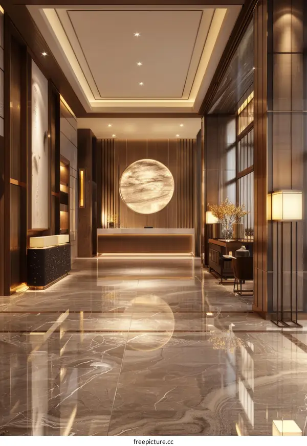 Luxurious Hotel Lobby with Opulent Decor