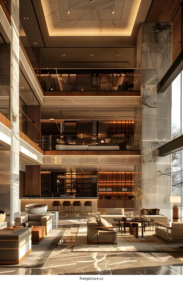 Hotel Lobby Interior