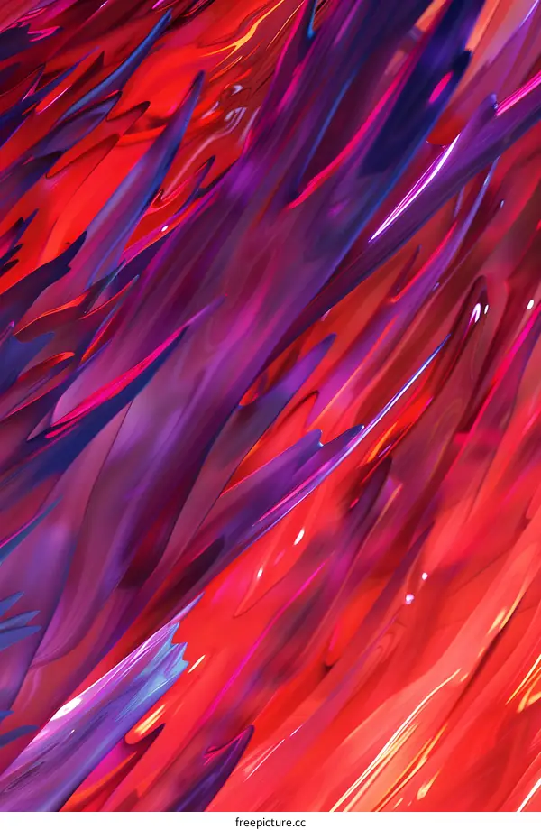Abstract Art Background with Red and Purple Swirls