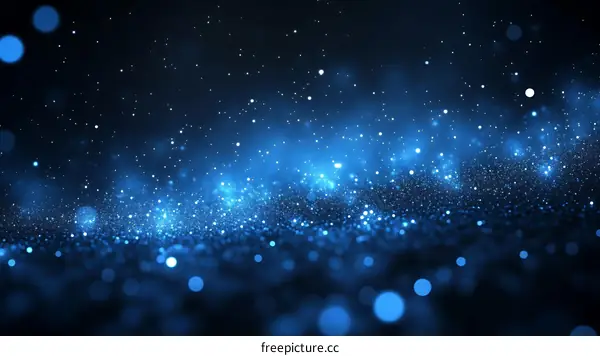 Abstract Blue Glitter Background Design