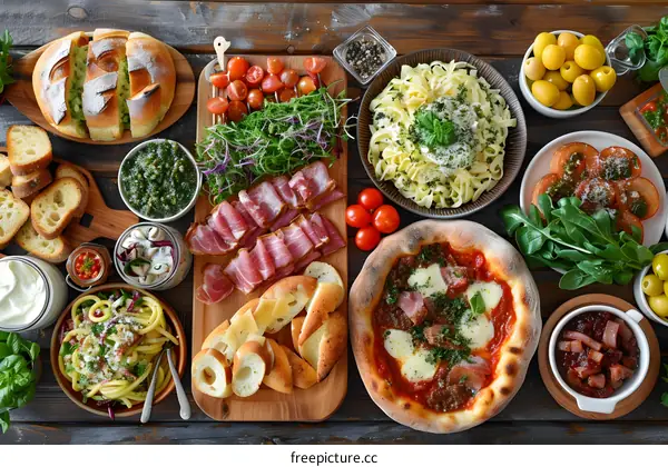 Italian Feast Table Setting