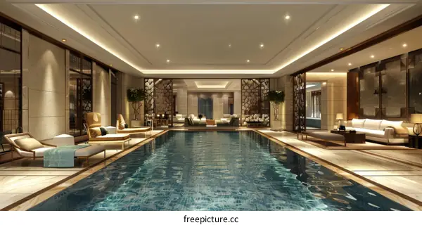 Luxury Indoor Swimming Pool Design