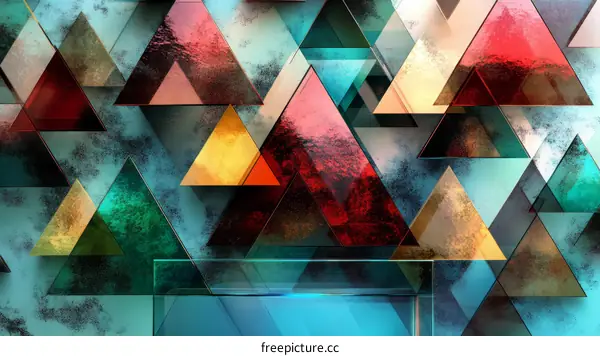 Abstract Geometric Triangles Background Design
