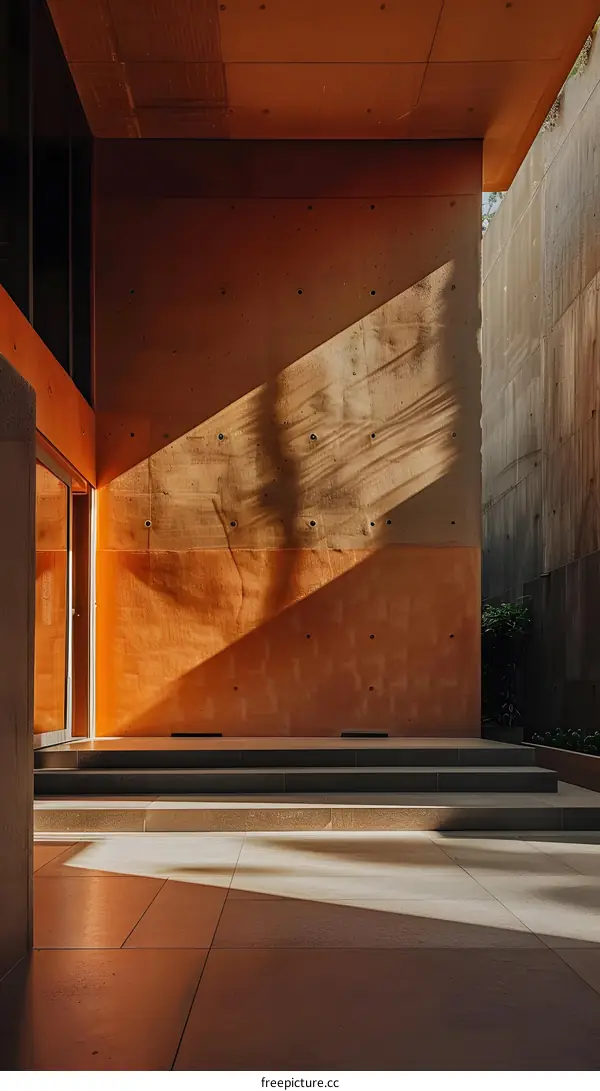 Modern Architecture With Light And Shadow