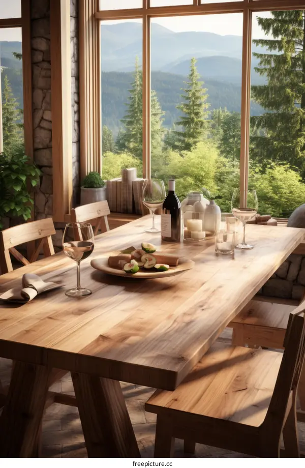 Rustic Cabin Getaway: Dinner with a View