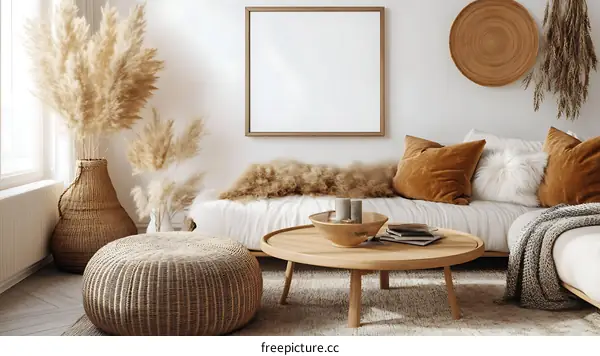 Bohemian Living Room Interior Design