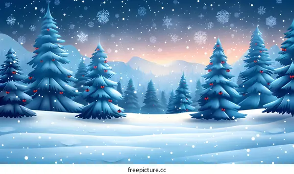 A winter forest