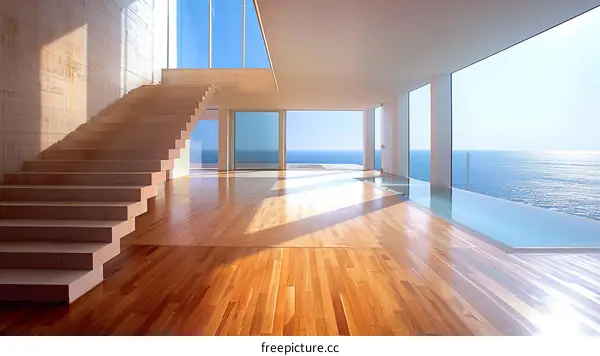 Modern house with amazing sea view