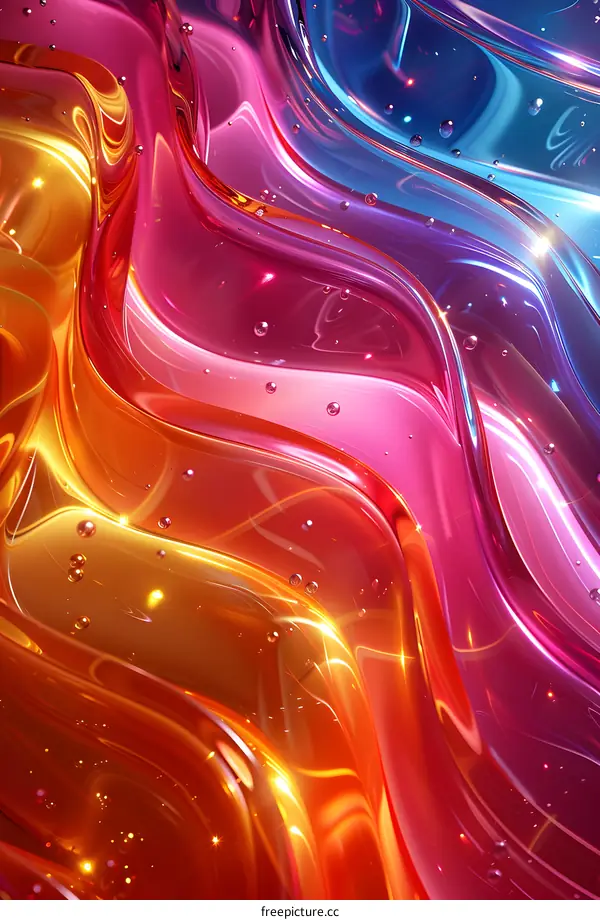 Colorful Abstract Wavy Background