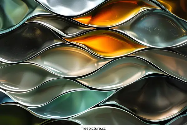 Abstract Shiny Wave Pattern Background