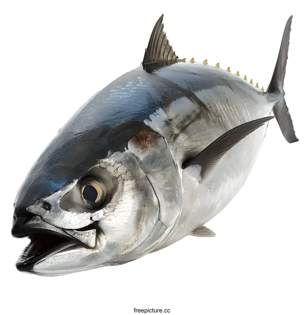 [Transparent Background PNG]Fresh Tuna Fish on White Background