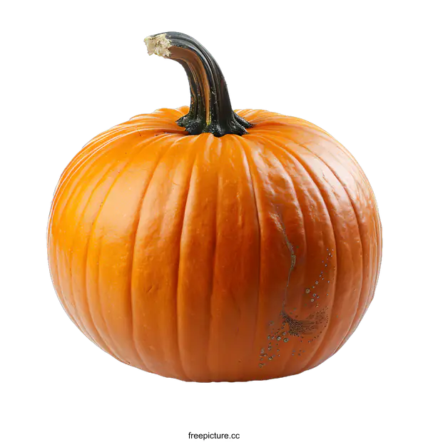 [Transparent Background PNG]Orange Pumpkin Isolated on White Background