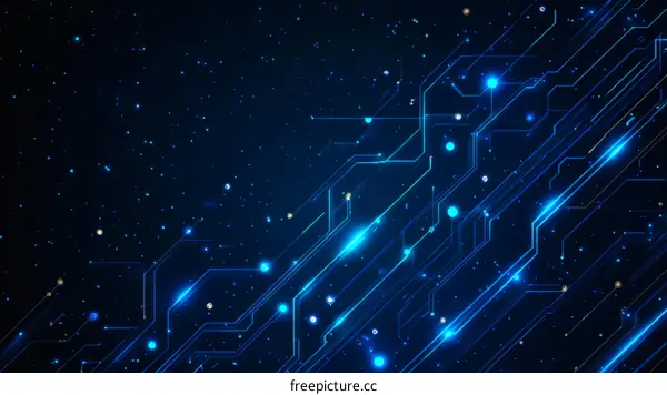 Abstract Circuit Board Design Illustration