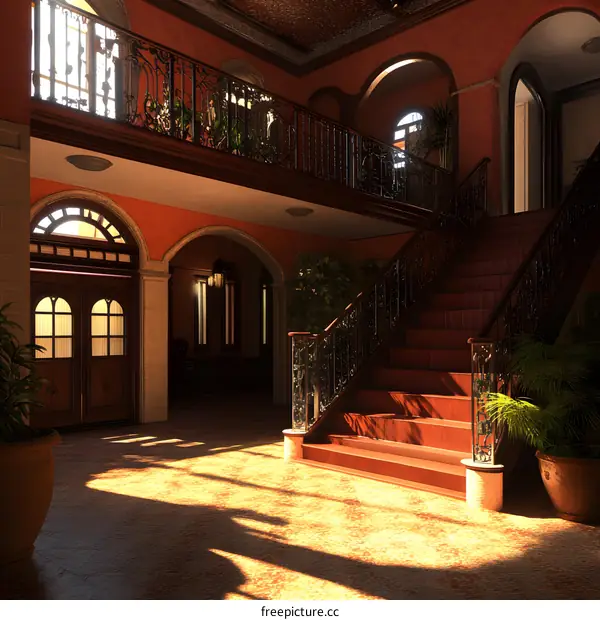 Interior Design of a Classic Spanish Style Mansion