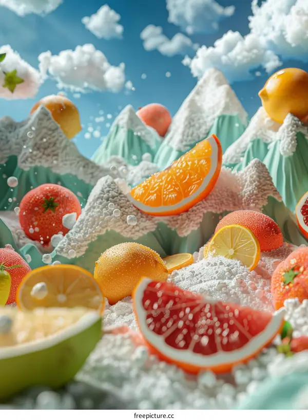 Citrus Explosion in a Winter Wonderland