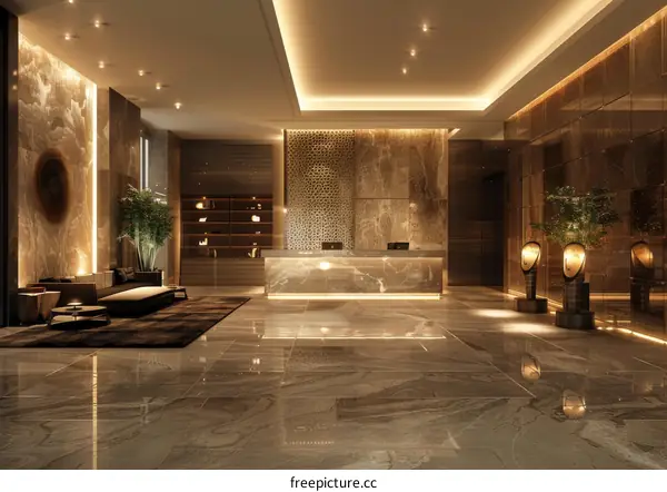 Modern Hotel Lobby Interior Design
