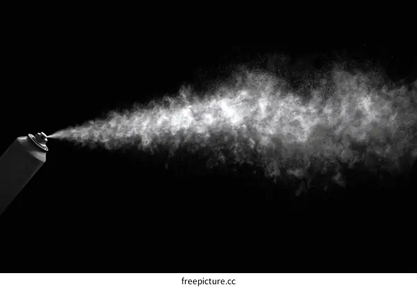 Spraying Aerosol Product Action