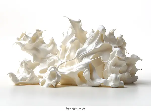 Abstract Whipped Cream Swirl