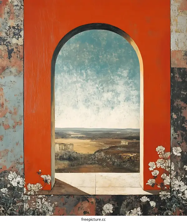 Archway to Landscape Painting