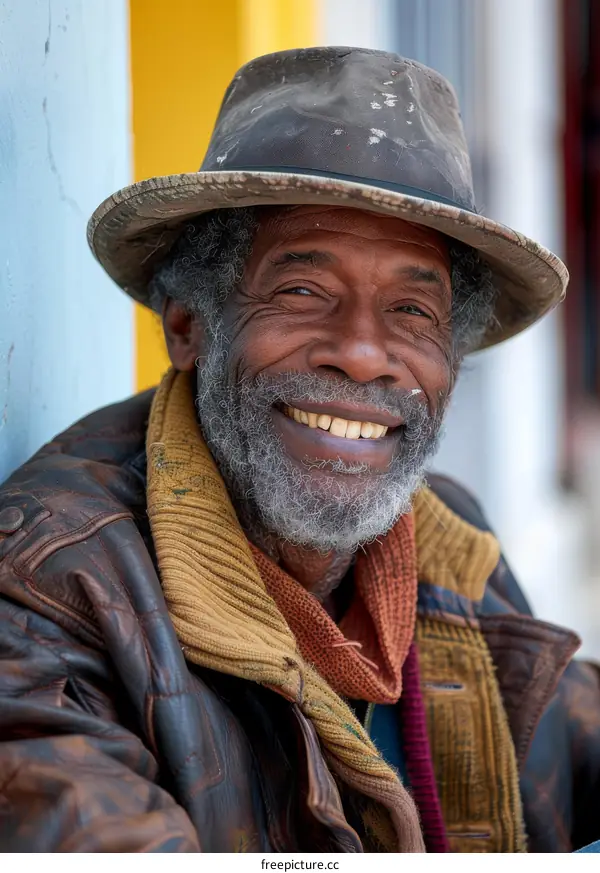 Portrait of a Smiling Senior African American Man