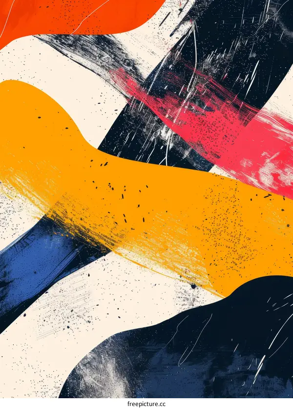 Colorful abstract painting